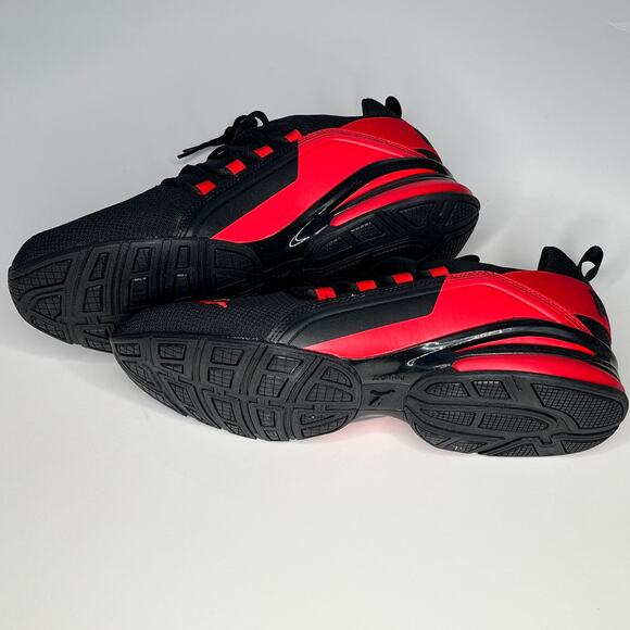 Puma Axelion Black Red Athletic Running Shoe New 11.5